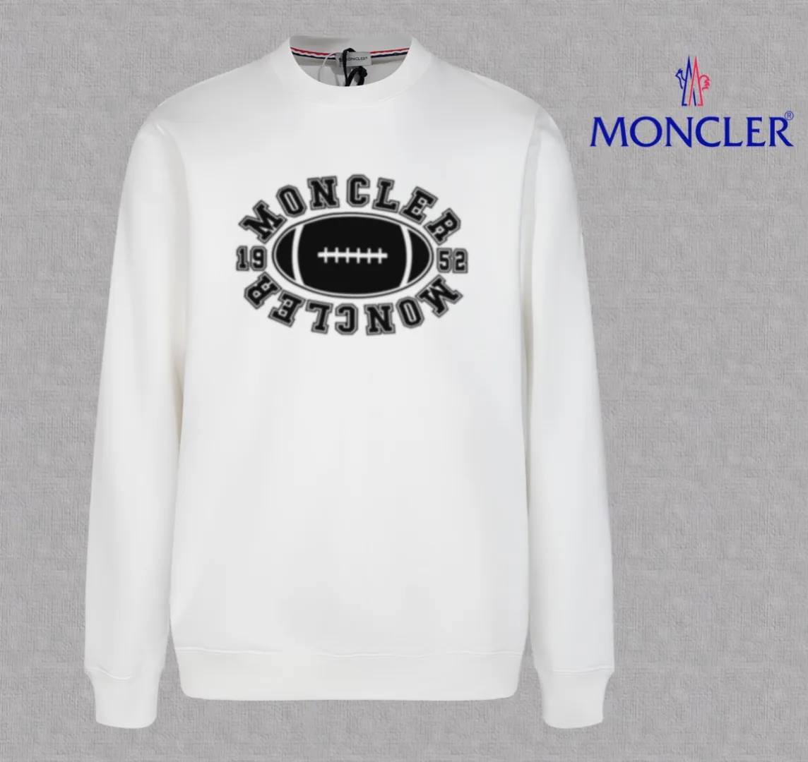 【 In Stock】 〖 𝐌𝐎𝐍𝐂𝐋𝐄𝐑~ 〗 440g ， 😎 ， ， Factory 2025 T ， ， Premium LOGO， Same Style ：Black White Size：S M L XL 2XL